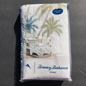 Tommy Bahama Pillow Sham Standard Serenity Palms Machine Washable One Sham New
